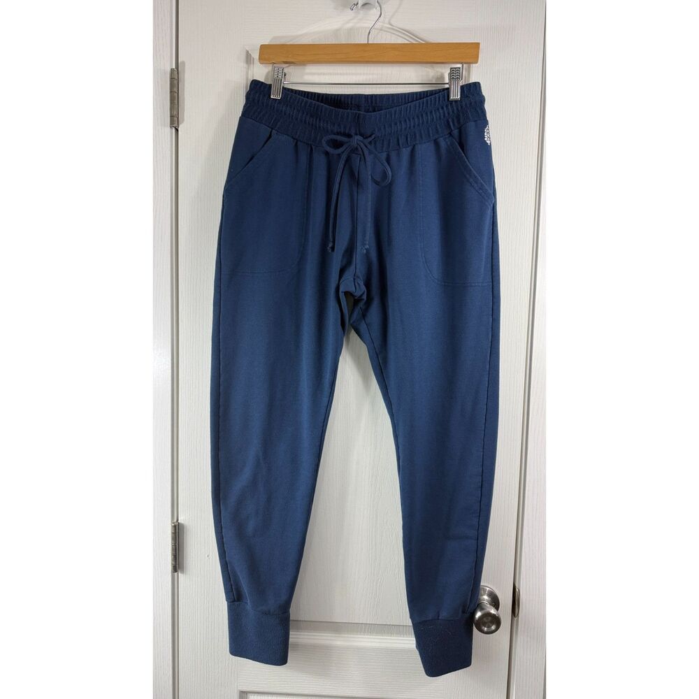 FP Movement Womens Jogger Pants Large Blue Drawstring Pockets Athleisure